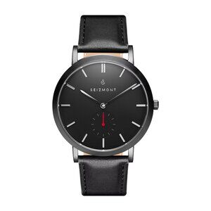 Seizmont Aether Isaac minimalist quartz wristwatch matte black dial 40mm  Amazon